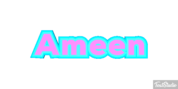 Ameen Текстовый эффект