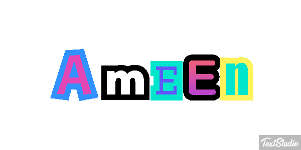 Ameen Текстовый эффект