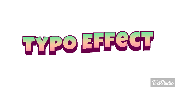 Typo Effect Texteffekt