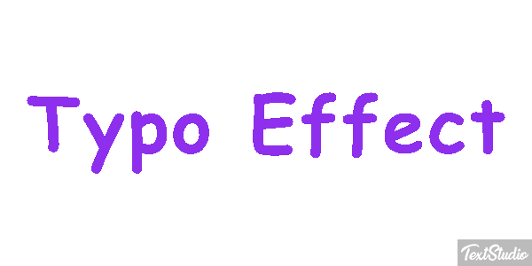 Typo Effect Texteffekt
