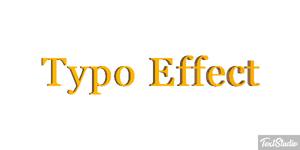 Typo Effect Texteffekt