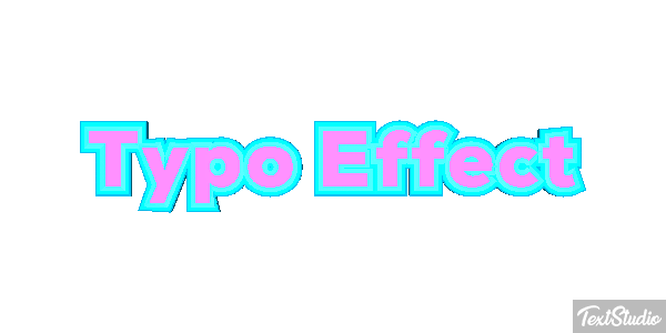 Typo Effect Texteffekt