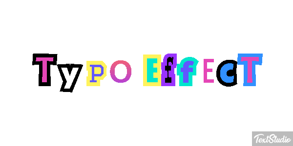 Typo Effect Texteffekt