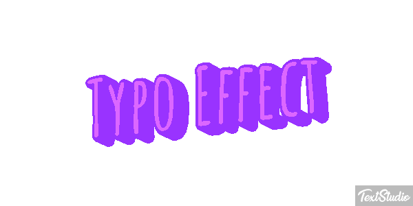 Typo Effect Texteffekt