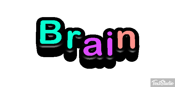 Brain Text effect