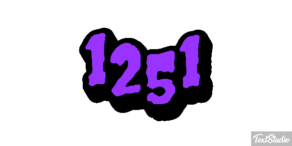 1251 Text effect