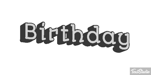 Birthday Metin efekti