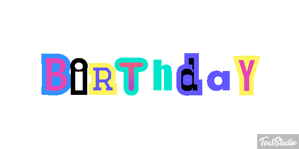 Birthday Metin efekti