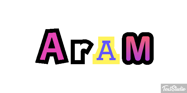 Aram Text effect