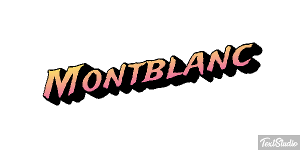 Montblanc Efekt tekstowy