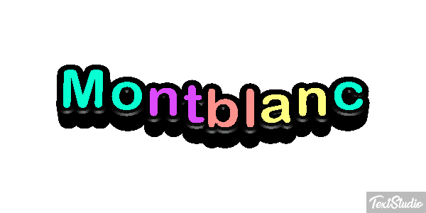 Montblanc Efekt tekstowy