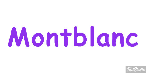 Montblanc Efekt tekstowy