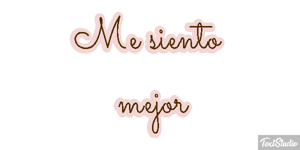 Me siento mejor テキスト効果