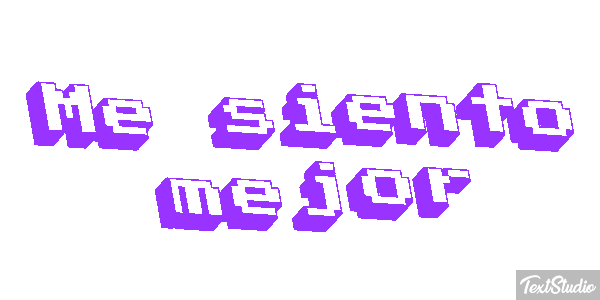 Me siento mejor テキスト効果