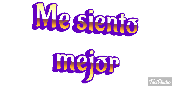 Me siento mejor テキスト効果