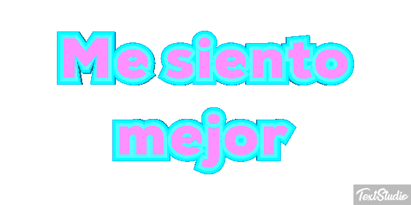 Me siento mejor テキスト効果