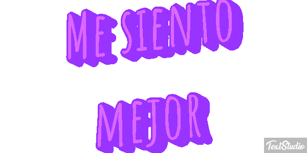 Me siento mejor テキスト効果