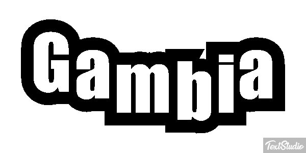 Gambia Text effect
