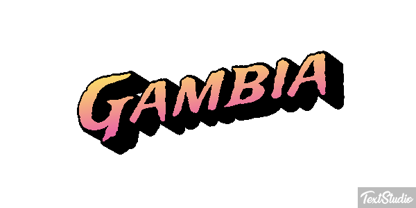 Gambia Text effect