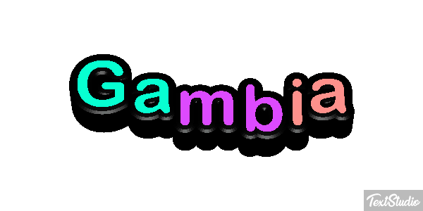 Gambia Text effect