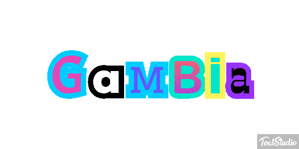 Gambia Text effect