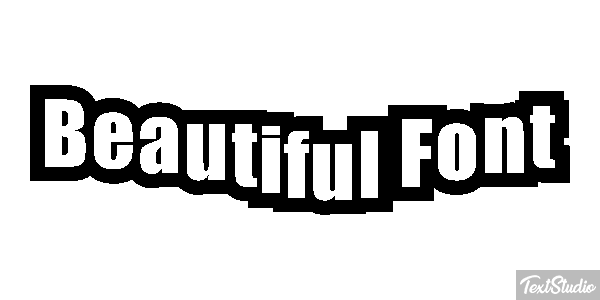 Beautiful Font Effetto testo