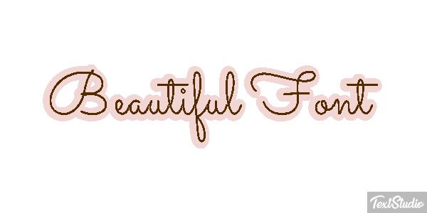Beautiful Font Effetto testo