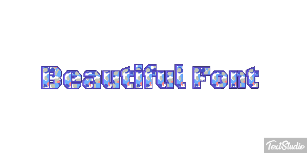 Beautiful Font Effetto testo