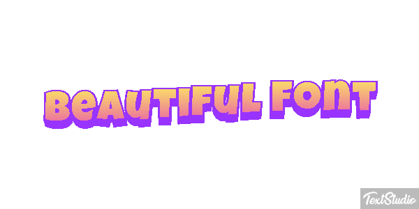 Beautiful Font Effetto testo