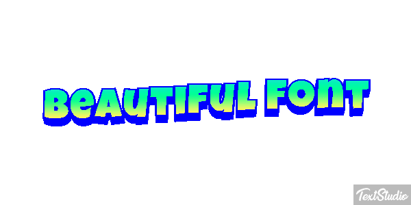 Beautiful Font Effetto testo