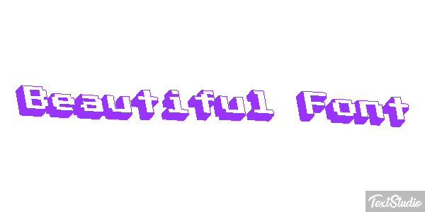 Beautiful Font Effetto testo