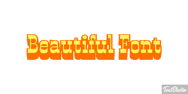 Beautiful Font Effetto testo