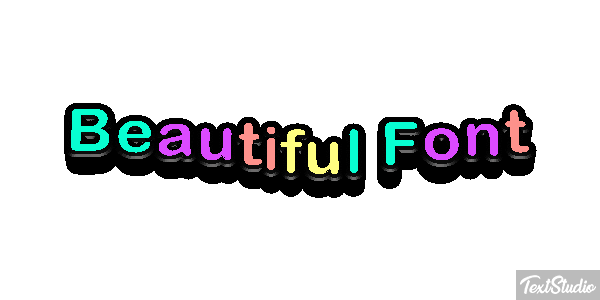 Beautiful Font Effetto testo