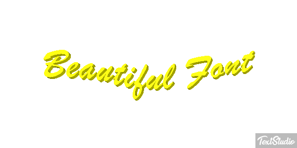 Beautiful Font Effetto testo