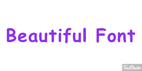 Beautiful Font Effetto testo