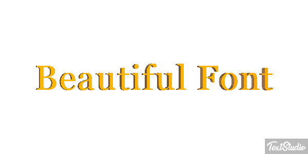 Beautiful Font Effetto testo