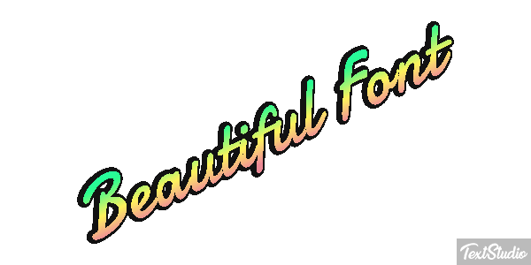 Beautiful Font Effetto testo