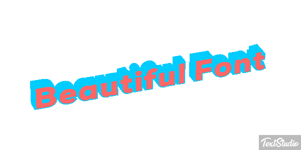 Beautiful Font Effetto testo