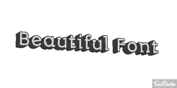 Beautiful Font Effetto testo