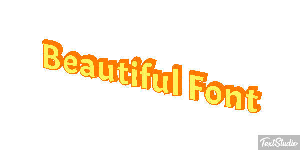 Beautiful Font Effetto testo