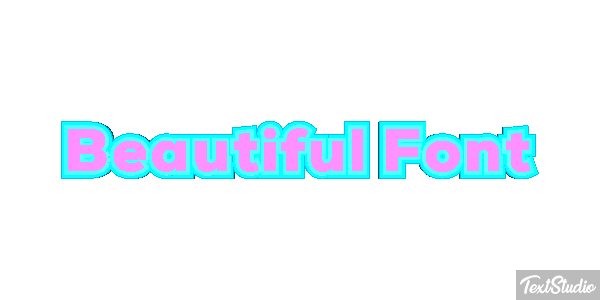 Beautiful Font Effetto testo
