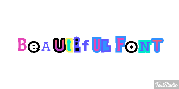 Beautiful Font Effetto testo