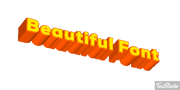 Beautiful Font Effetto testo