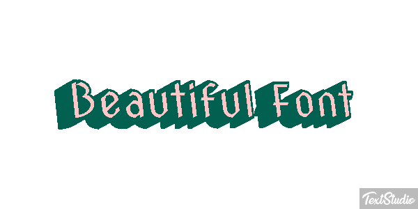 Beautiful Font Effetto testo