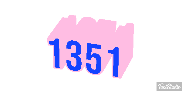 1351 Tekst effect