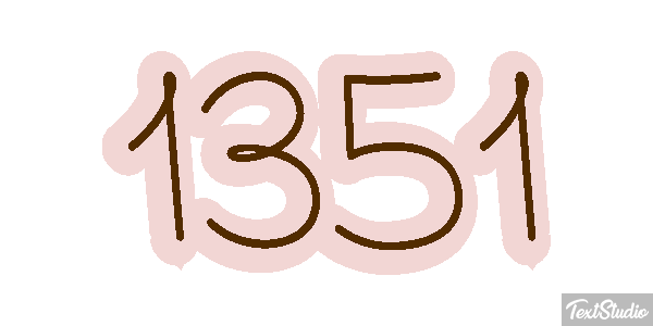 1351 Tekst effect