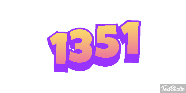 1351 Tekst effect
