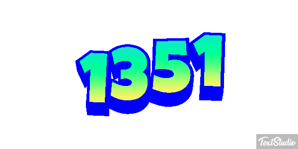 1351 Tekst effect