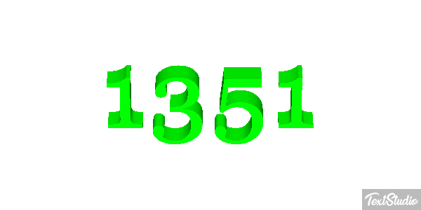 1351 Tekst effect