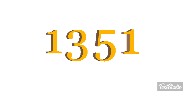 1351 Tekst effect